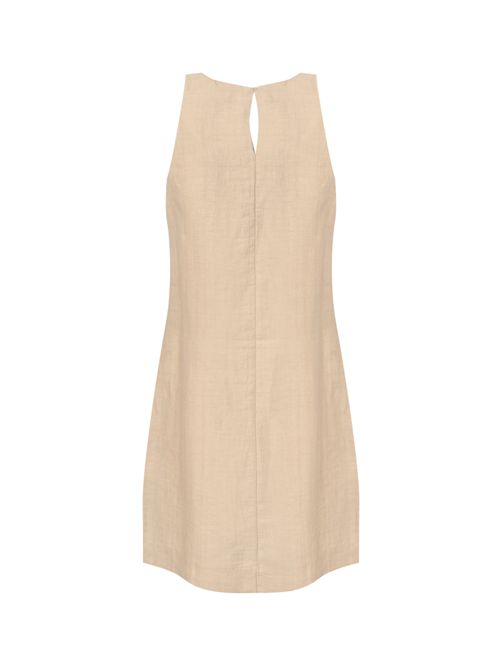 Abito corto smanicato in lino bright Alpha studio | AD-6610O2016